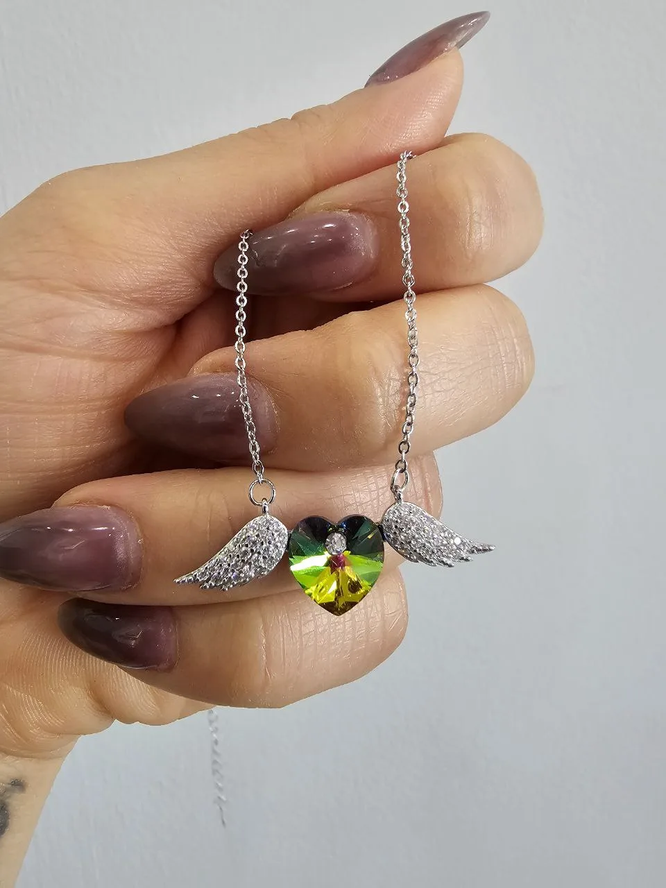 گردنبند سواروسکی نقره