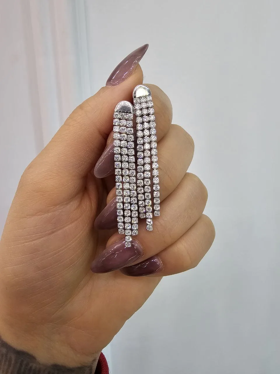 گوشواره تنیسی نقره