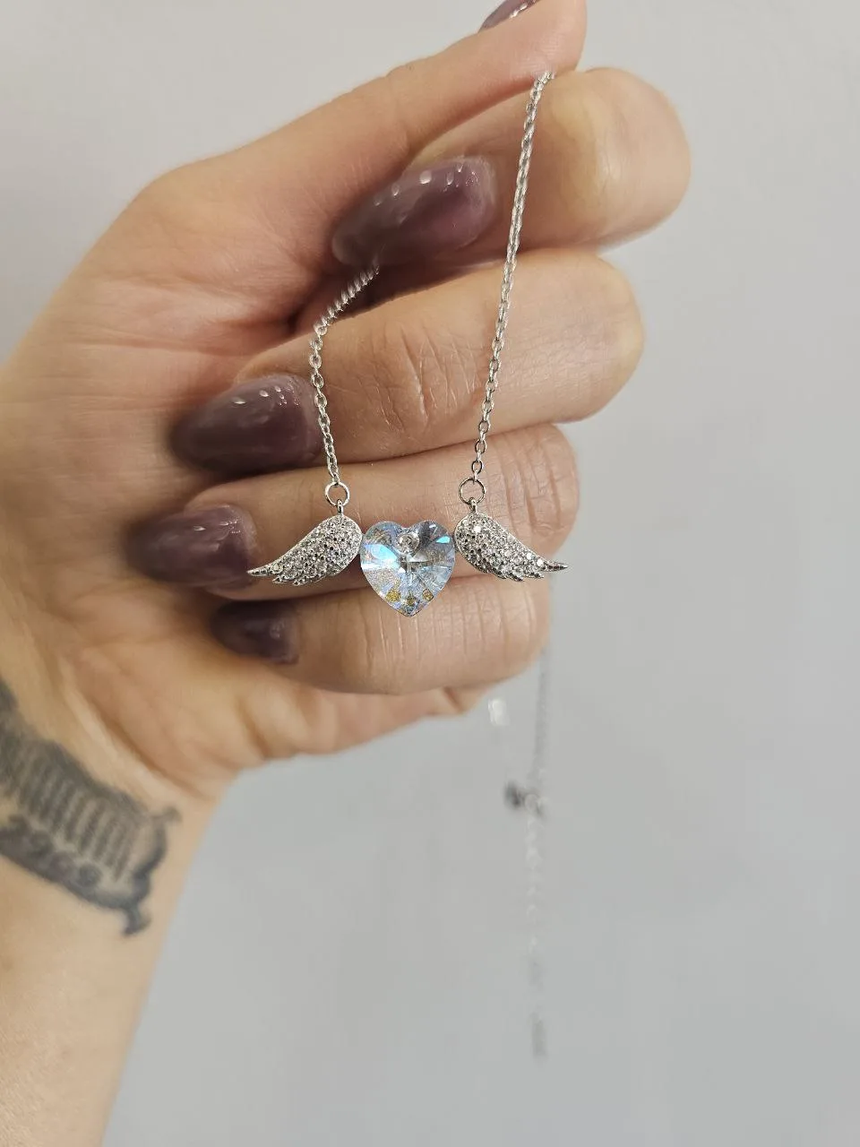 گردنبند سواروسکی نقره
