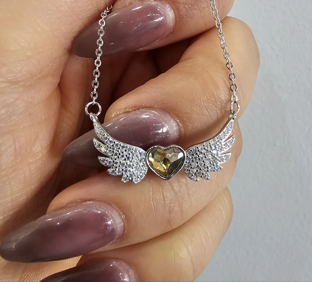 گردنبند سواروسکی نقره