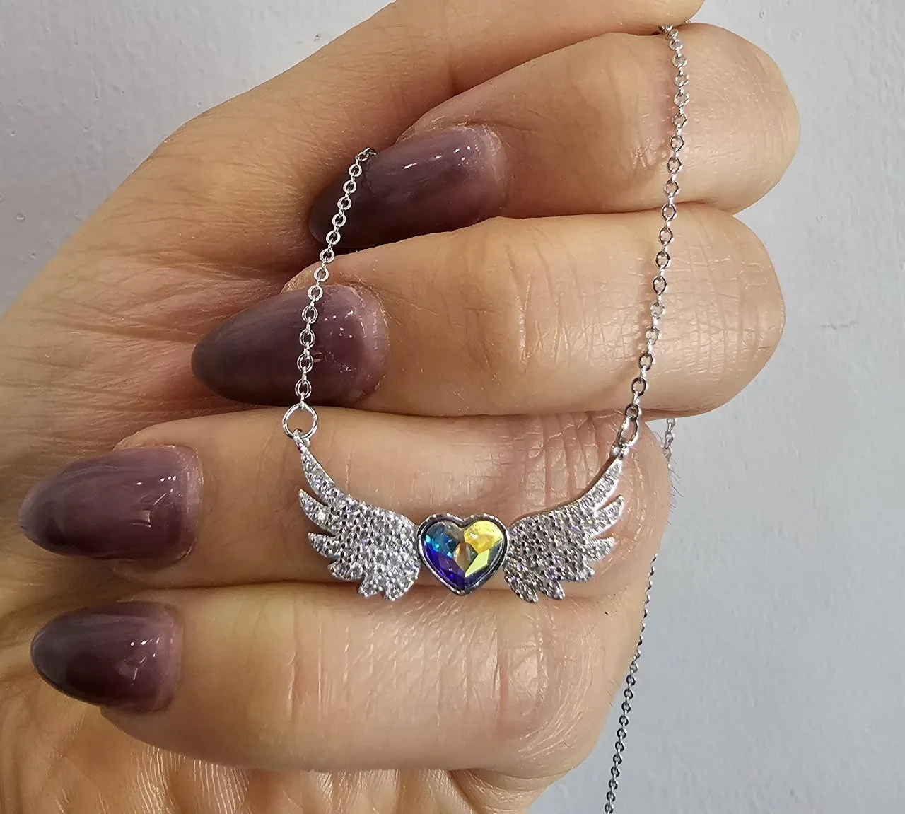 گردنبند سواروسکی نقره