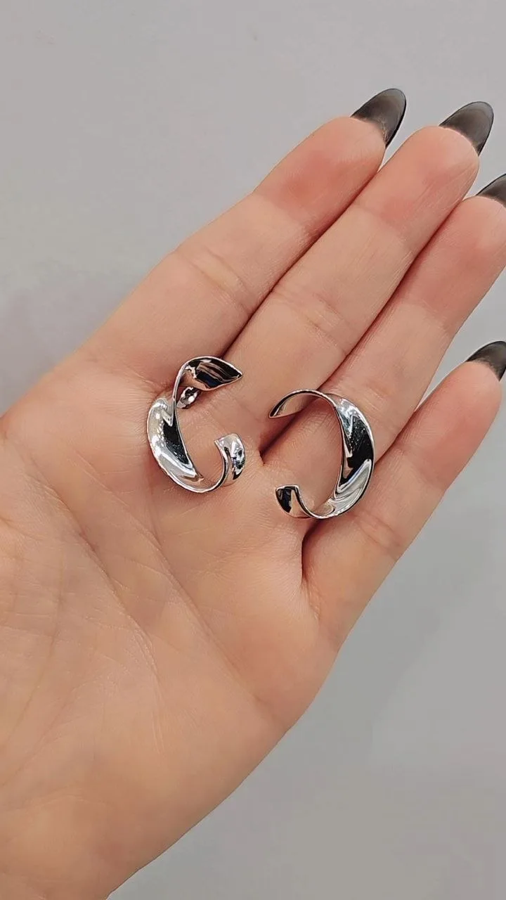 گوشواره دفرمه نقره
