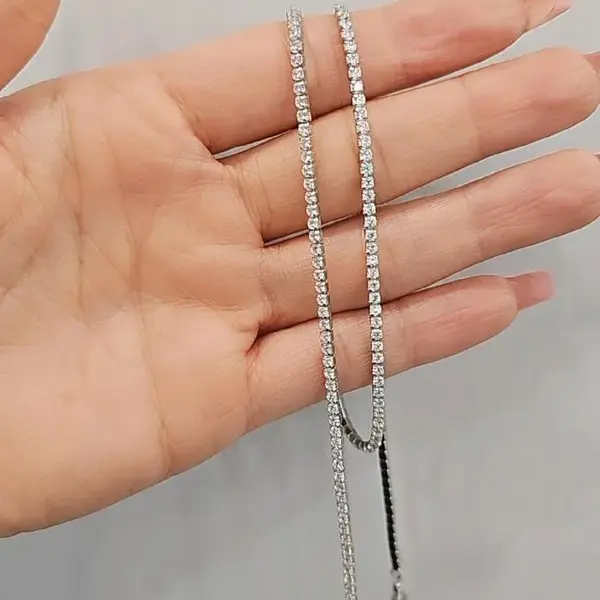 گردنبند تنیسی نقره