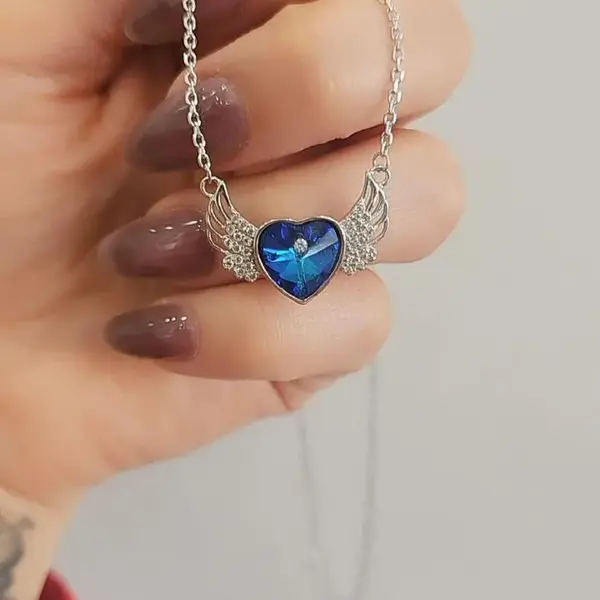 گردنبند سواروسکی نقره