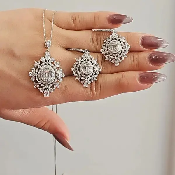 نیمست جواهری نقره
