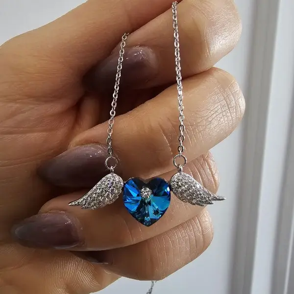 گردنبند سواروسکی نقره