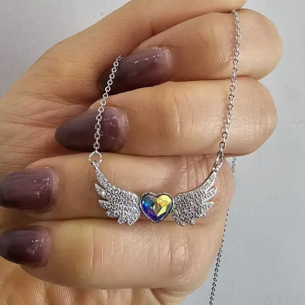 گردنبند سواروسکی نقره
