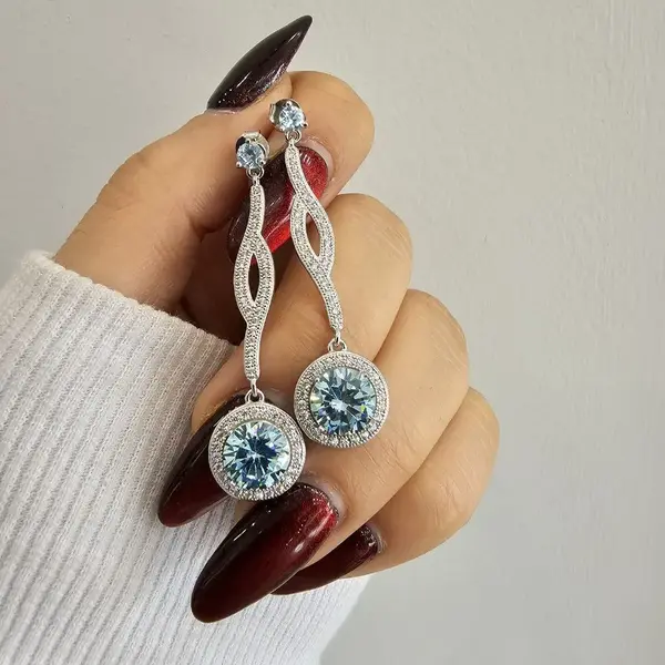 گوشواره نقره سواروسکی